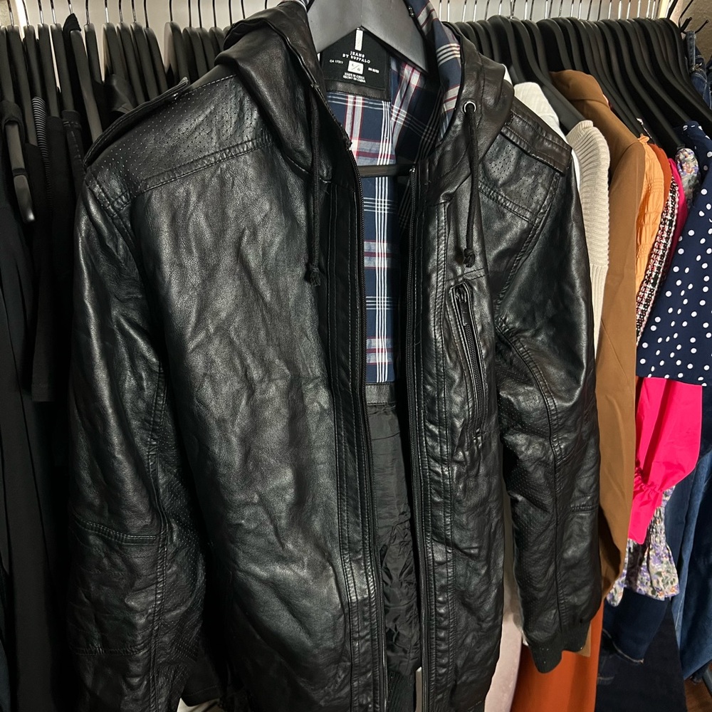 L/G I Jeans By Buffalo leather jacket